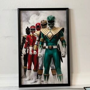 Mighty Morphin Power Rangers Jason David Frank Green Ranger Poster